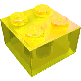 LEGO® los onderdeel Steen in kleur Doorzichtig Geel 3003