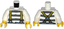 Plaatje in Gallery viewer laden, LEGO® los onderdeel Lijf met Motief Wit 973pb1909c01