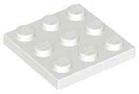 LEGO® los onderdeel Plaat Algemeen in kleur Wit 11212