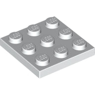 LEGO® los onderdeel Plaat Algemeen in kleur Wit 11212