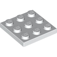 LEGO® los onderdeel Plaat Algemeen in kleur Wit 11212