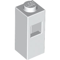 Plaatje in Gallery viewer laden, LEGO® los onderdeel Steen Aangepast in kleur Wit 15444