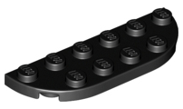LEGO® los onderdeel Plaat Rond in kleur Zwart 18980