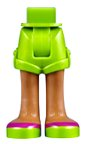 Plaatje in Gallery viewer laden, LEGO® los onderdeel Benen in kleur Limoen 11202c00pb05