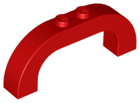 LEGO® los onderdeel Steen Boog in kleur Rood 6183