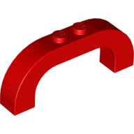 LEGO® los onderdeel Steen Boog in kleur Rood 6183