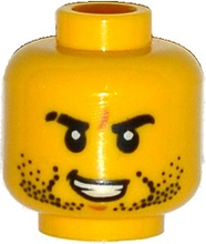 Plaatje in Gallery viewer laden, LEGO® los onderdeel Hoofd in kleur Geel 3626cpb1330