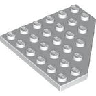 LEGO® los onderdeel Wig Plaat in kleur Wit 6106