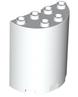 LEGO® los onderdeel Cilinder in kleur Wit 6259