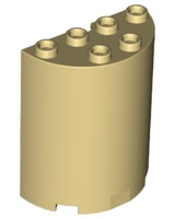 LEGO® los onderdeel Cilinder in kleur Geelbruin 6259