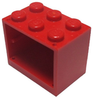 LEGO® los onderdeel Container in kleur Rood 4532a