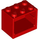 LEGO® los onderdeel Container in kleur Rood 4532a
