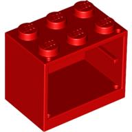 LEGO® los onderdeel Container in kleur Rood 4532a