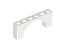 Plaatje in Gallery viewer laden, LEGO® los onderdeel Steen Boog in kleur Wit 15254