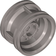 LEGO® los onderdeel Wiel in kleur Zilver 56145