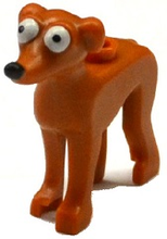 Plaatje in Gallery viewer laden, LEGO® los onderdeel Landdier Donker Oranje 19893pb01