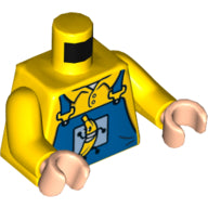 LEGO® los onderdeel Lijf met Motief Geel 973pb1870c01