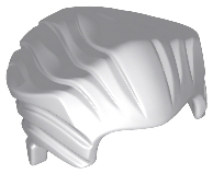 LEGO® los onderdeel Haar Licht Blauwachtig Grijs 64798