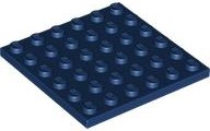 LEGO® los onderdeel Plaat Algemeen in kleur Donkerblauw 3958