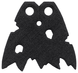 LEGO® los onderdeel Lijf Accessoire in kleur Zwart 86038