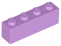 Plaatje in Gallery viewer laden, LEGO® los onderdeel Steen in kleur Medium Lavendel 3010