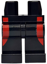 Plaatje in Gallery viewer laden, LEGO® los onderdeel Benen met Motief Zwart 970c00pb0405
