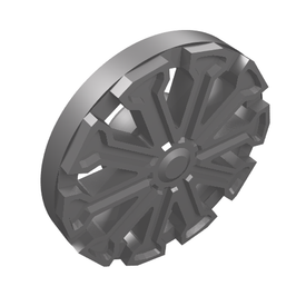 LEGO® los onderdeel Wiel Accessoire in kleur Zilver 18979a