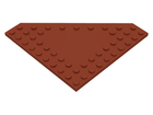 LEGO® los onderdeel Wig Plaat Roodachtig Bruin 92584