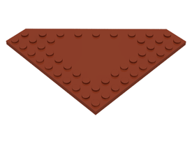 LEGO® los onderdeel Wig Plaat Roodachtig Bruin 92584