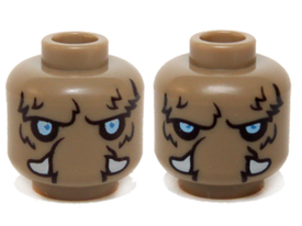 LEGO® los onderdeel Hoofd Donker Geelbruin 3626cpb1148