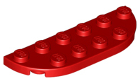 LEGO® los onderdeel Plaat Rond in kleur Rood 18980