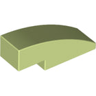 LEGO® los onderdeel Dakpan Gebogen Geelachtig Groen 50950