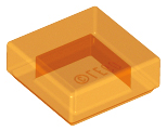Plaatje in Gallery viewer laden, LEGO® los onderdeel Tegel Algemeen Doorzichtig Oranje 3070