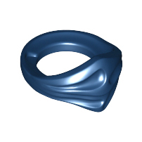 LEGO® los onderdeel Lijf Accessoire Donkerblauw 15619