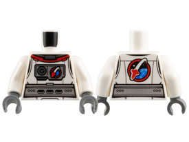 LEGO® los onderdeel Lijf met Motief Wit 973pb2018c01