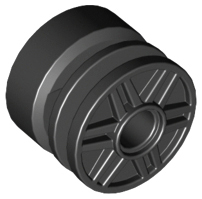 LEGO® los onderdeel Wiel in kleur Zwart 55981