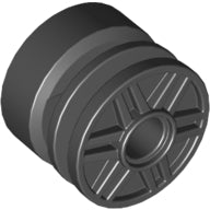 LEGO® los onderdeel Wiel in kleur Zwart 55981