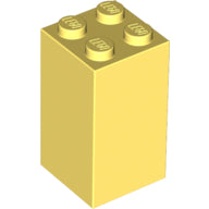 Plaatje in Gallery viewer laden, LEGO® los onderdeel Steen in kleur Helder Lichtgeel 30145