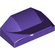 LEGO® los onderdeel Dakpan Gebogen Donkerpaars 47458