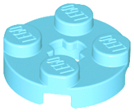 LEGO® los onderdeel Plaat Rond Medium Azuurblauw 4032