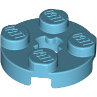 Plaatje in Gallery viewer laden, LEGO® los onderdeel Plaat Rond Medium Azuurblauw 4032