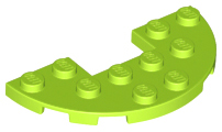 Plaatje in Gallery viewer laden, LEGO® los onderdeel Plaat Rond in kleur Limoen 18646