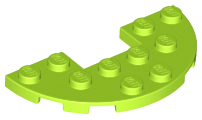 LEGO® los onderdeel Plaat Rond in kleur Limoen 18646