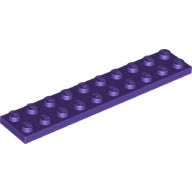 Plaatje in Gallery viewer laden, LEGO® los onderdeel Plaat Algemeen in kleur Donkerpaars 3832