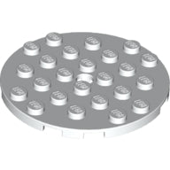 Plaatje in Gallery viewer laden, LEGO® los onderdeel Plaat Rond in kleur Wit 11213