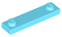 LEGO® los onderdeel Plaat Aangepast Medium Azuurblauw 92593