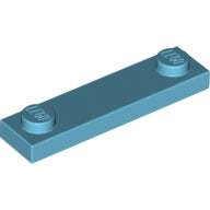 LEGO® los onderdeel Plaat Aangepast Medium Azuurblauw 92593