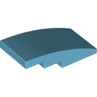 LEGO® los onderdeel Dakpan Gebogen Medium Azuurblauw 93606