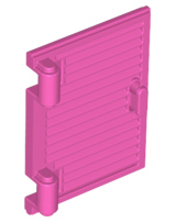 LEGO® los onderdeel Venster, Ruit en Luik Donker Roze 60800a