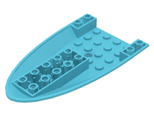 Plaatje in Gallery viewer laden, LEGO® los onderdeel Vliegtuig Medium Azuurblauw 87611